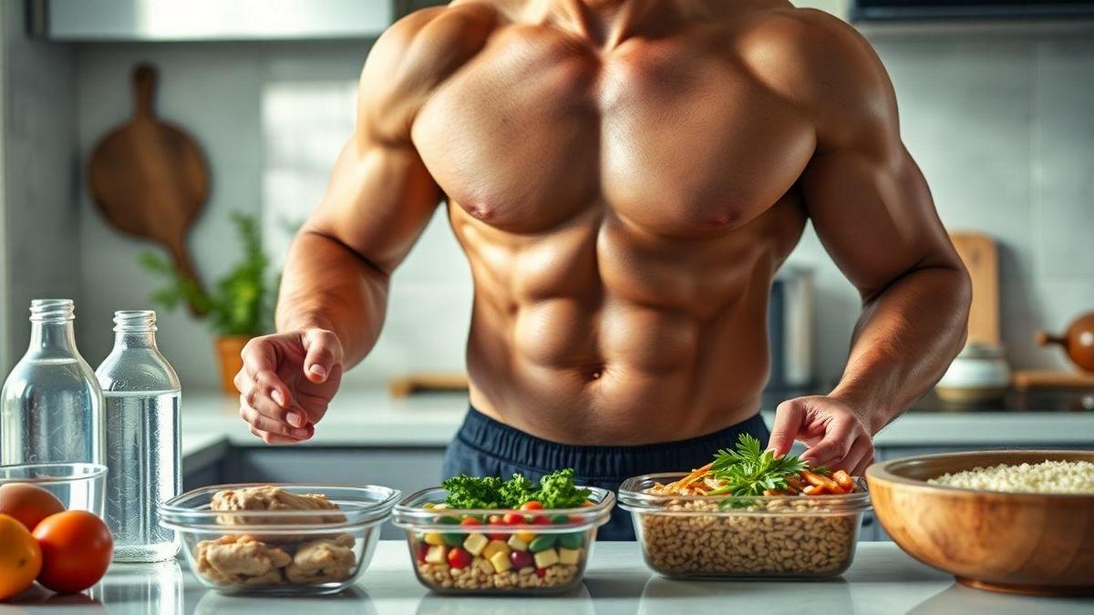 Dieta pré competição para bodybuilder fase de corte preservação de massa magra e macros
