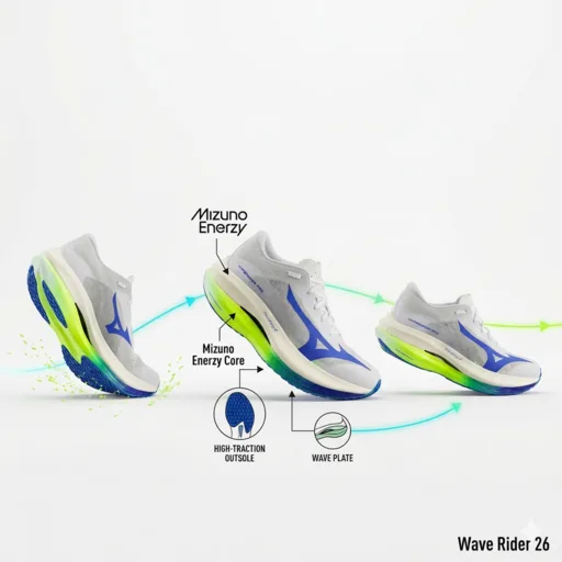 Mizuno Hyperwarp chega como opção de treino rápido e versátil para corredores que buscam ritmo e eficiência