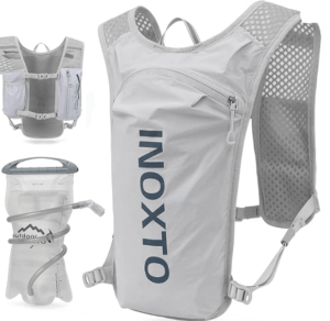 INOXTO Mochila de corrida para colete, leve, com isolamento térmico, bolsa para bexiga de água de 1,5 litros, para corrida de montanha etc.