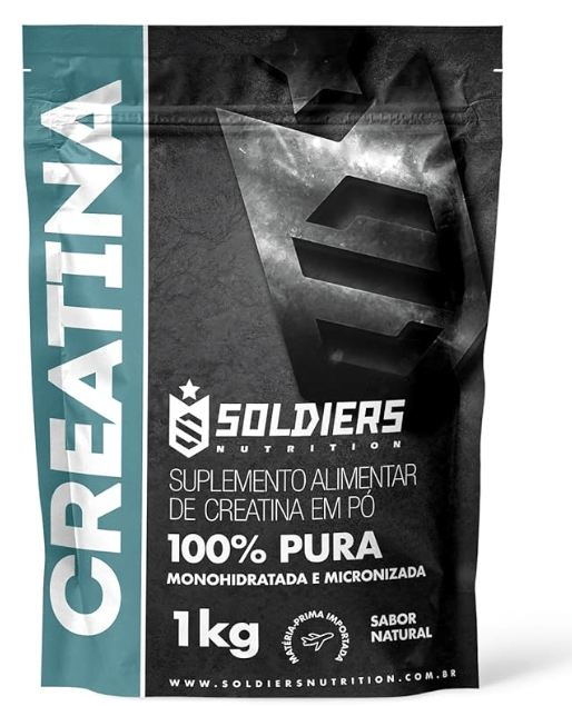 Creatina Monohidratada 1Kg - 100% Pura Importada - Soldiers Nutrition