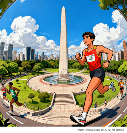 São Paulo corre inteira neste domingo: centro histórico, Marginal Pinheiros e a Mooca na mesma manhã 26 de abril, três provas, três regiões, três experiências. Do Obelisco ao Pacaembu, da Ponte Estaiada à Mooca — São Paulo entrega tudo o que tem para quem calçou o tênis esta semana.