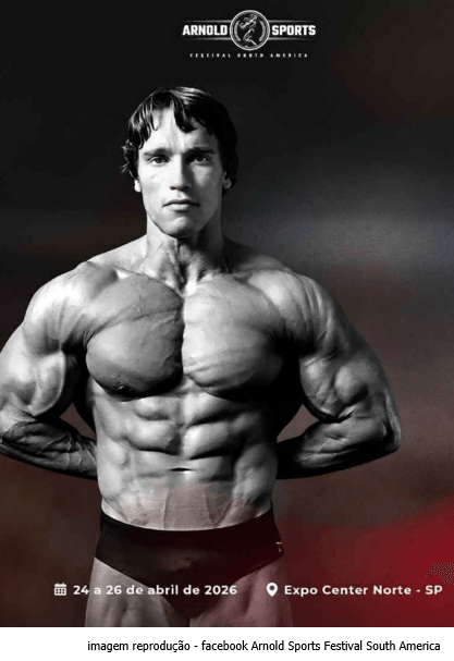 Arnold Amateur South America 2026: o maior palco do fisiculturismo brasileiro distribui pro cards este fim de semana no Expo Center Norte