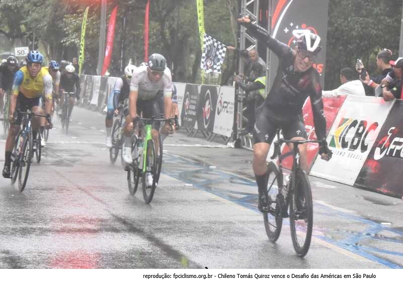 Colômbia vence a 12ª Volta Ciclística de São Paulo; Chile domina o Desafio das AméricasWilmar Paredes (Team Medellín) conquista o título geral sem vencer nenhuma etapa. Brasil leva quatro das cinco etapas. Tomás Quiroz encerra a semana com vitória chilena em São Paulo capital sob chuva