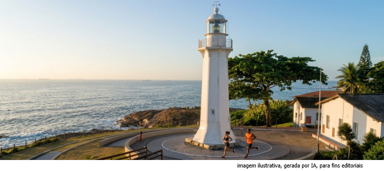 Claro Maratona do Sol 2026: a orla de Vila Velha acorda antes do sol e quem chega à Ponta da Fruta às 5h30 já sabe que a prova não vai ser fácil