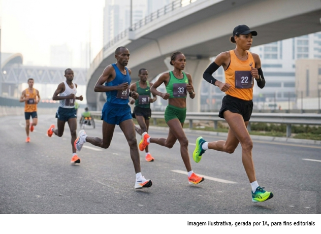 Os 21k mais rápidos do Brasil têm um tênis oficial: GEL-Nimbus 28 Golden Run e a corrida pela Medal TOP 100 na Marginal Pinheiros