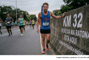 O muro da maratona começa no km 32 e o gel com nitrato existe exatamente para isso