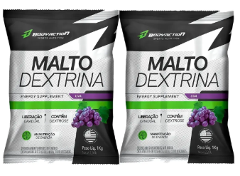 2x Maltodextrina 1kg Body Action Sabor Uva