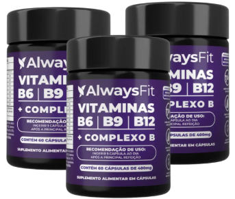 Kit Complexo B Alwaysfit B6 B9 B12 60 Caps