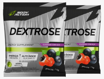 Kit 2x Dextrose Dextrox 1kg Bodyaction