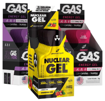 Kit 2x Gas Gel Energético 20 Sachês Nuclear Gel