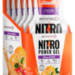 Nitro Power Gel Nitrato 400mg 10 Saches - New Millen Sabor Laranja Com Acerola