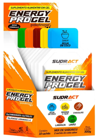 Gel Energy Pro 10 Sachês Mix de Sabores