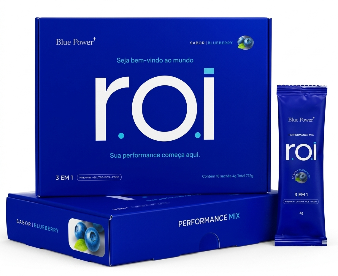 Roi® 3 Em 1 Creatina Neuroativos e Eletrólitos Em Pó