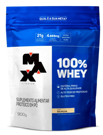 100% Whey Refil Baunilha 900g
