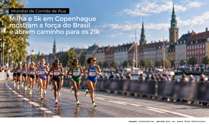 Mundial de Corrida de Rua: Núbia corre os 21k depois de fazer seu melhor 5k em Copenhague