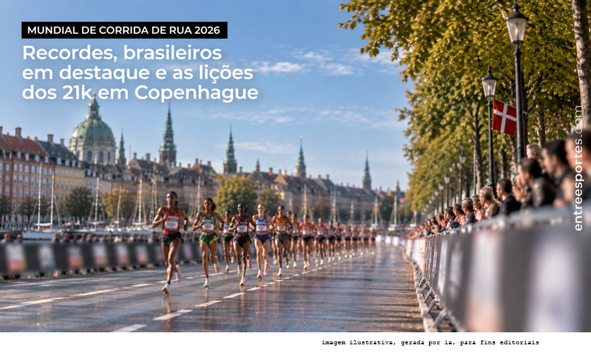 Mundial de Corrida de Rua 2026: Copenhague entrega recorde mundial, corrida abaixo de 59 minutos e uma lição sobre os 21k