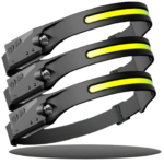 Kit 3 Lanterna De Cabeça Led Super Forte Resistente Água Recarregável Yellow Seller