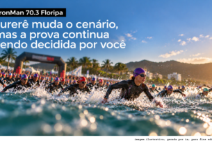 IRONMAN 70.3 Florianópolis 2026: Jurerê muda o cenário, mas a prova continua sendo decidida entre as três modalidades