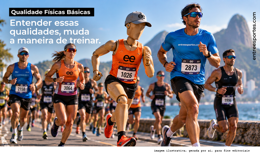 Qualidades físicas básicas: o que o HYROX, o IRONMAN e a corrida revelam sobre sua performance