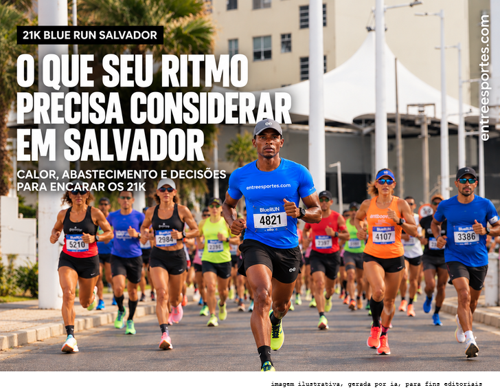 Meia Maratona Blue Run Salvador 2026: como ajustar o ritmo para correr bem os 21k